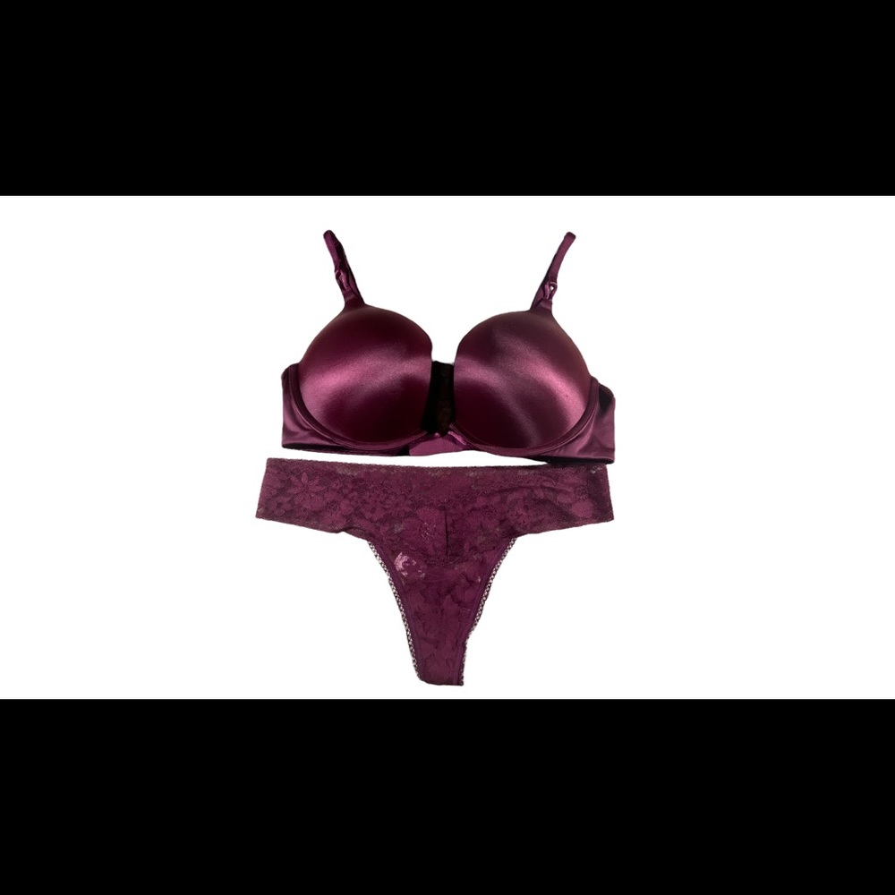 Victoria’s Secret Burgundy Bra & Panty Set